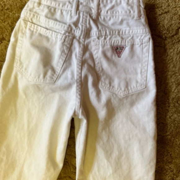 Vtg 80s white high waist Guess jeans - Picture 7 of 16